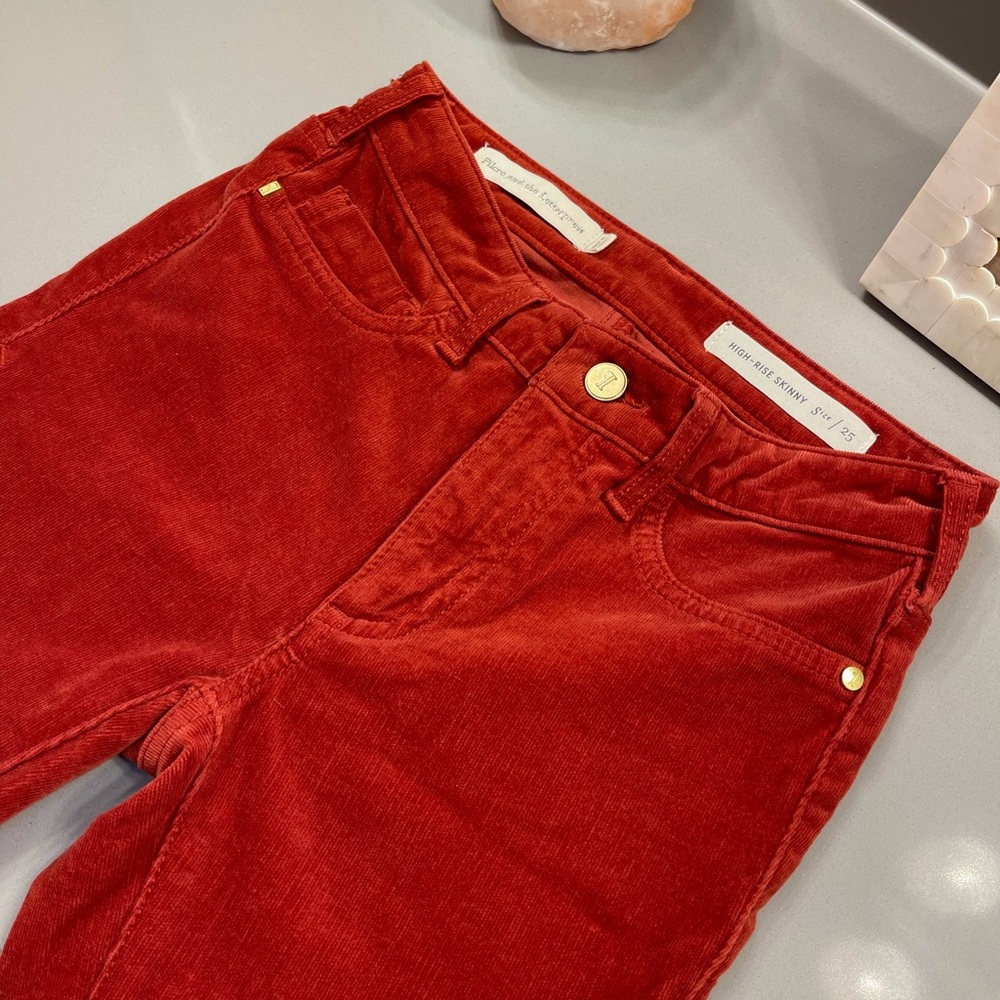 Anthropologie ‘Pilcro & The Letterpress’ Burnt Orange Pants